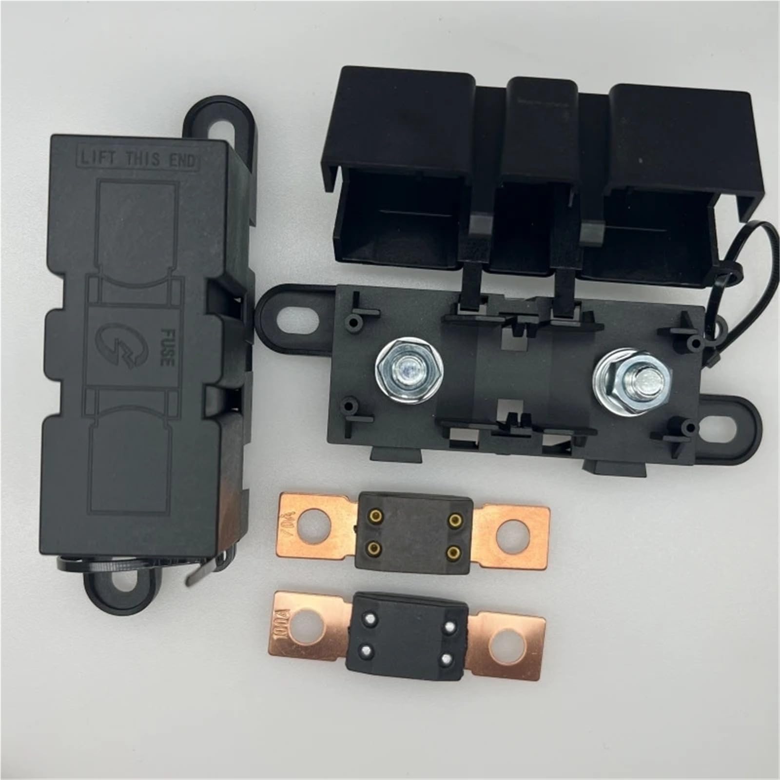Porte-fusible automatique ANM-H3 32 V MEGA avec couvercle et lame 30 A - 500 A, 1 pièce(175A,Fuse-1pcs)