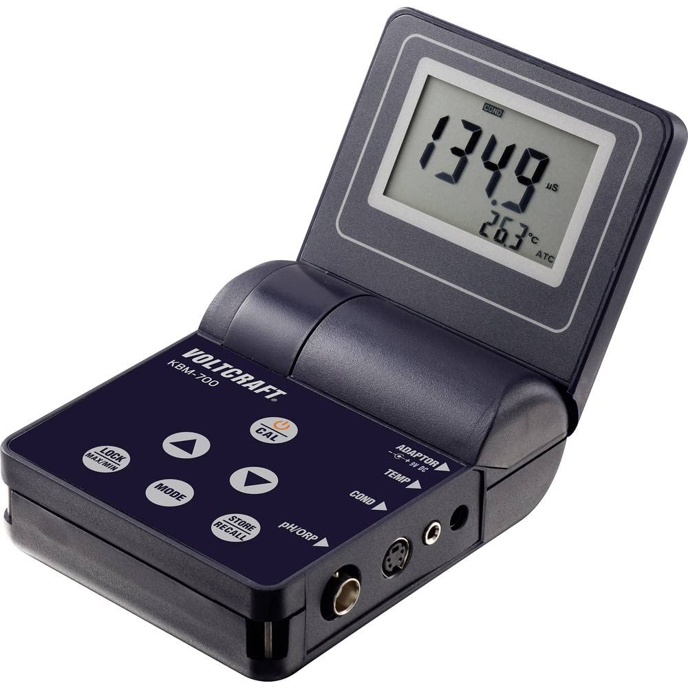 VOLTCRAFT KBM-700 Kombi-Messgerät Leitfähigkeit, pH-Wert, Redox (ORP), Temperatur, Salz