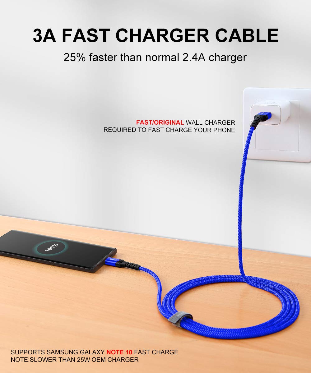 Discount 80% USB Type C Cable 3A Fast Charging,JSAUX 4-Pack(10ft+6.6ft+3.3ft+1ft) USB A to C Charger Braided Charge Cord Compatible with Samsung Galaxy S10 S9 S8 Plus Note 10 9 8,Moto Z,LG V20 G8 G7 and More(Blue) Popular USB Type C Cable 3A Fast Charging,JSAUX 4-Pack(10ft+6.6ft+3.3ft+1ft) USB A to C Charger Braided Charge Cord Compatible with Samsung Galaxy S10 S9 S8 Plus Note 10 9 8,Moto Z,LG V20 G8 G7 and More(Blue)