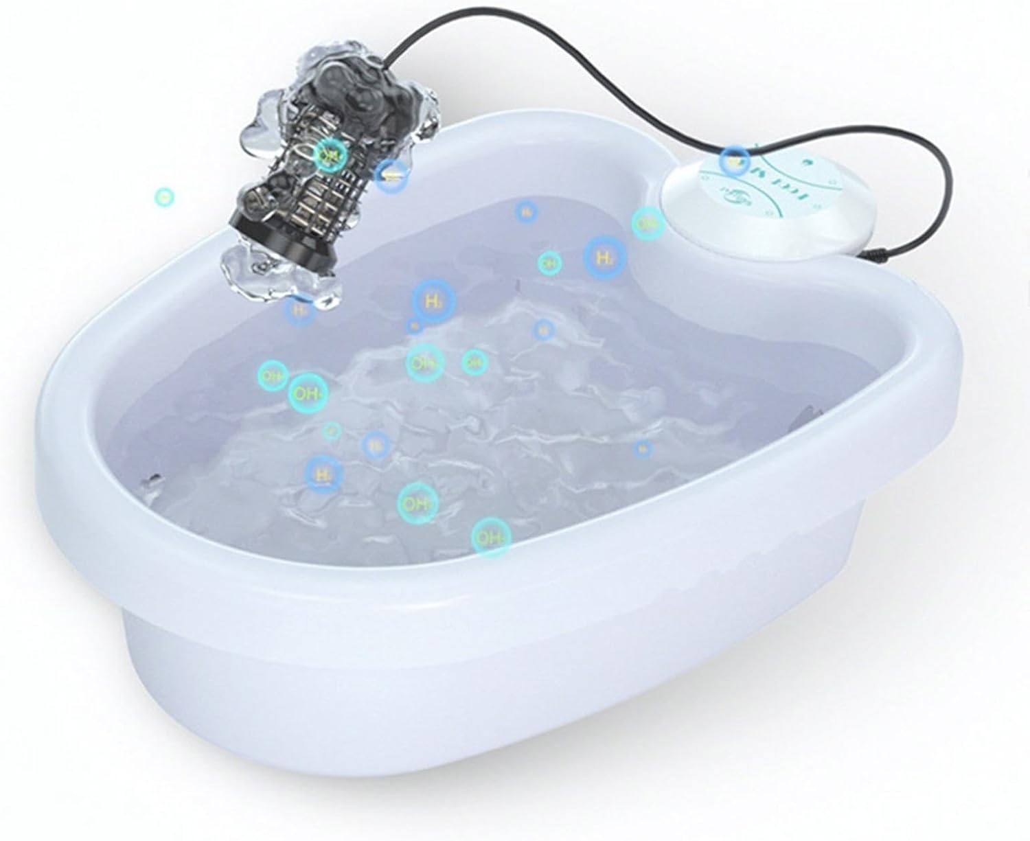 Ionic Foot Bath Detox Machine - 2025 Portable Ionic Feet Spa, Household Negative Hydrogen Foot-Bath Detox Machine for Home Salon Spa(No Tub Included)