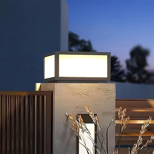 Miniatura 8 de Luz de pilar de poste para exteriores, IP65, impermeable, de aluminio, moderna, de lujo, regulable, 15 W, luces de columna LED, iluminación urbana