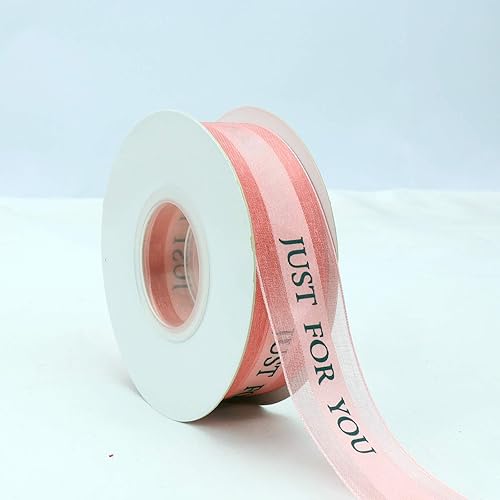 Miniatura 3 de Cinta de San Valentín de gasa marrón de 1 pulgada, cinta para envolver regalos, fiestas de vacaciones, decoraciones de boda, cinta de regalo de 22