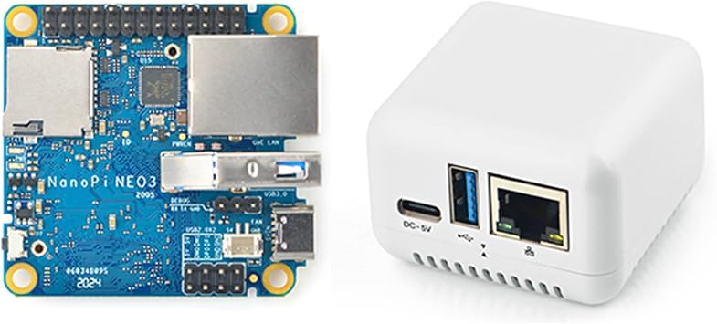 FriendlyElec NanoPi NEO3 1GB/2GB DDR4 RK3328 Cortex A53 Quad-core 64-bi Support Linux Ubuntu Core Upgrade Nanopi NEO2 1GB Ram, NEO3 Case Kit