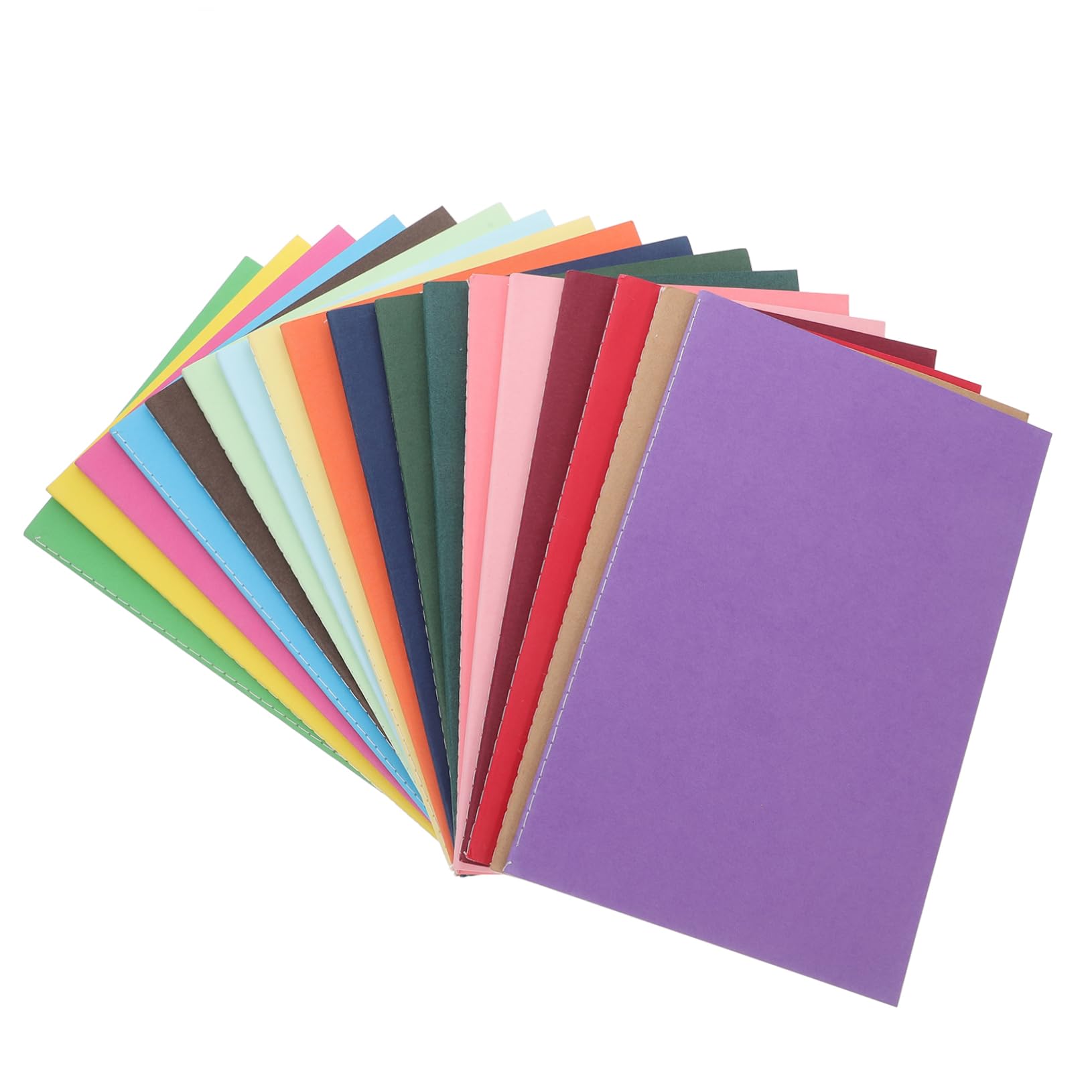 Lurrose 18 Pcs Cahier En Papier Kraft Cahier Ligné De Collège Journal Rechargeable Classique Petits Blocs-notes En Vrac Carnet à Couverture Souple Petit Carnet Kraft