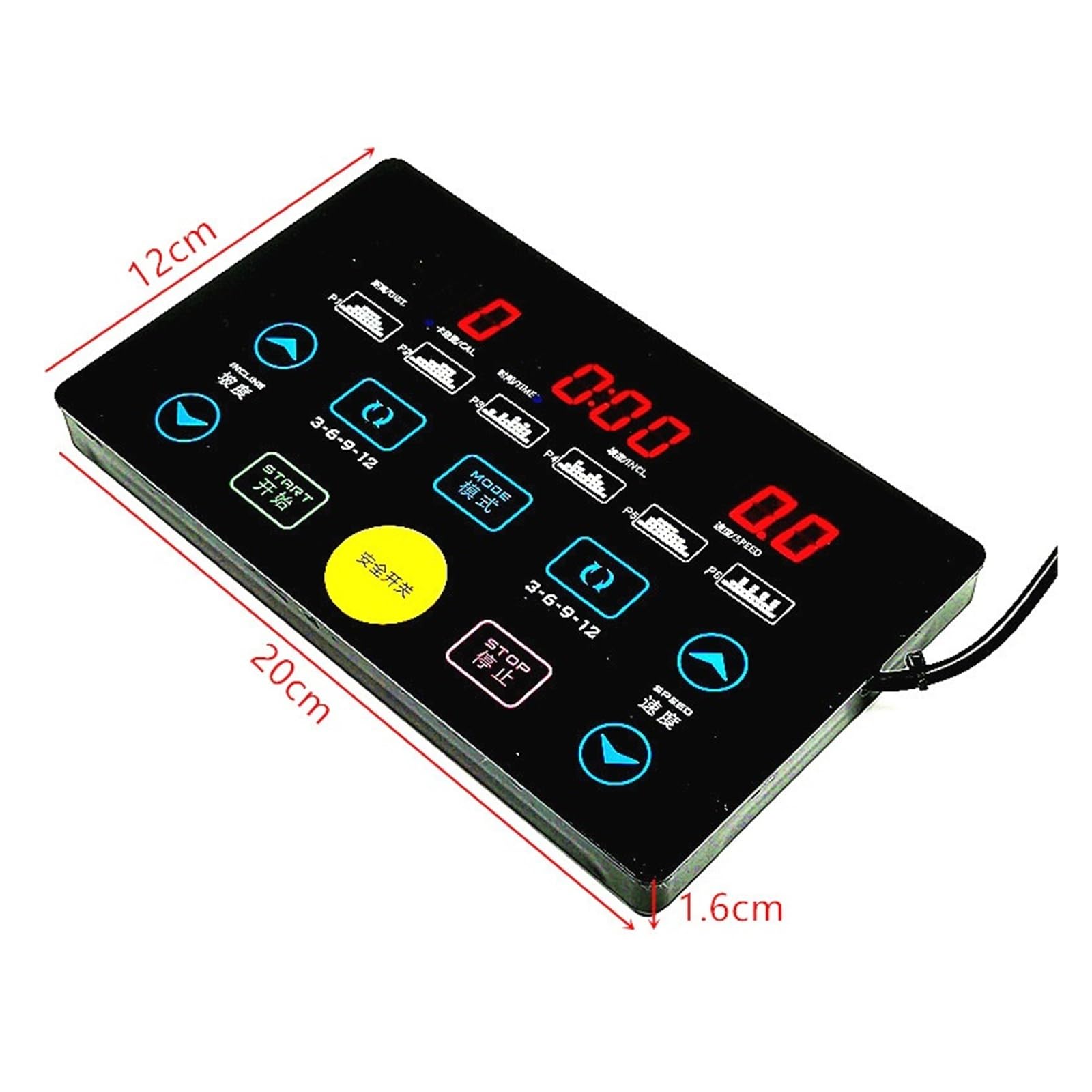 Riparazione for uso generale Controller della macchina da corsa Pannello display LCD Controller Pannello strumenti del tapis roulant Riparazione motore CC 1-2.0HP(1-2HP W incline)
