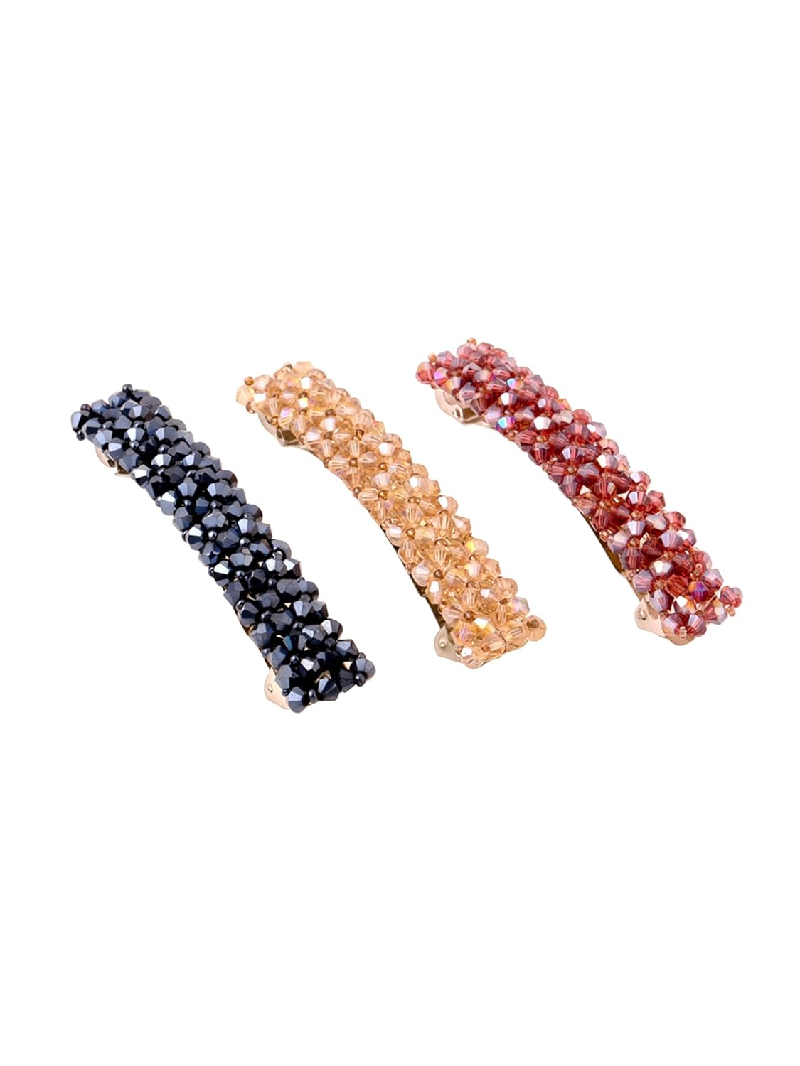 Yellow Chimes Hair Clips for Women Girls Barrette Hair Clips for Women Hair Accessories for Women Hairclip Crystal French Barrette Hair Clips for Women & Girls Gift For Women & Girls