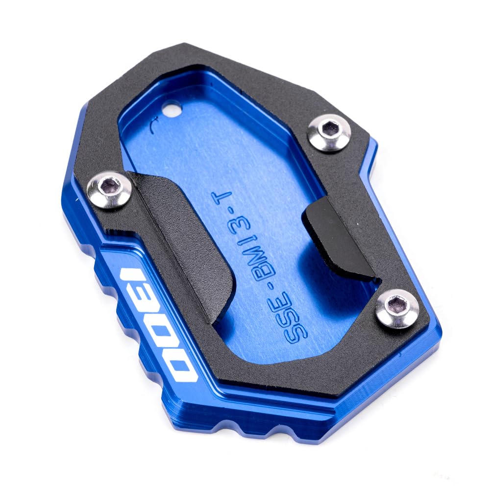 Moto Accessori per R1300GS R 1300 GS R 1300GS 2024 2025 gs1300 GS 1300 Piastra Supporto Laterale Estensione Cavalletto Moto in CNC Alluminio (Blu)