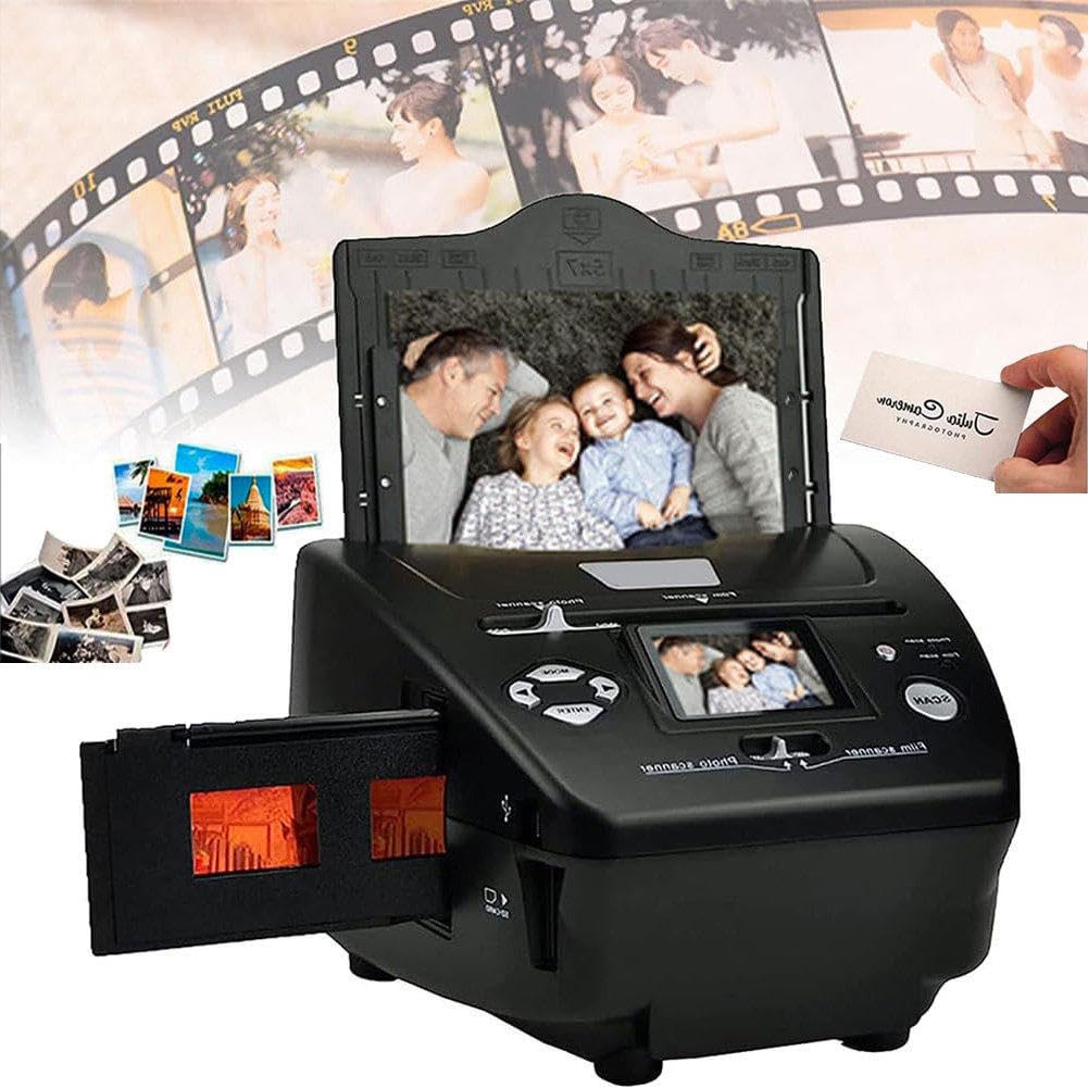 Escáner Digital de 16 MP (3 * 5/4 * 6/5 * 7 fotografías en Papel), escáner de Negativos de 135 (35 mm) + Software Ocr de clasificación de Tarjetas de Visita, para Guardar películas en Archivos Digit