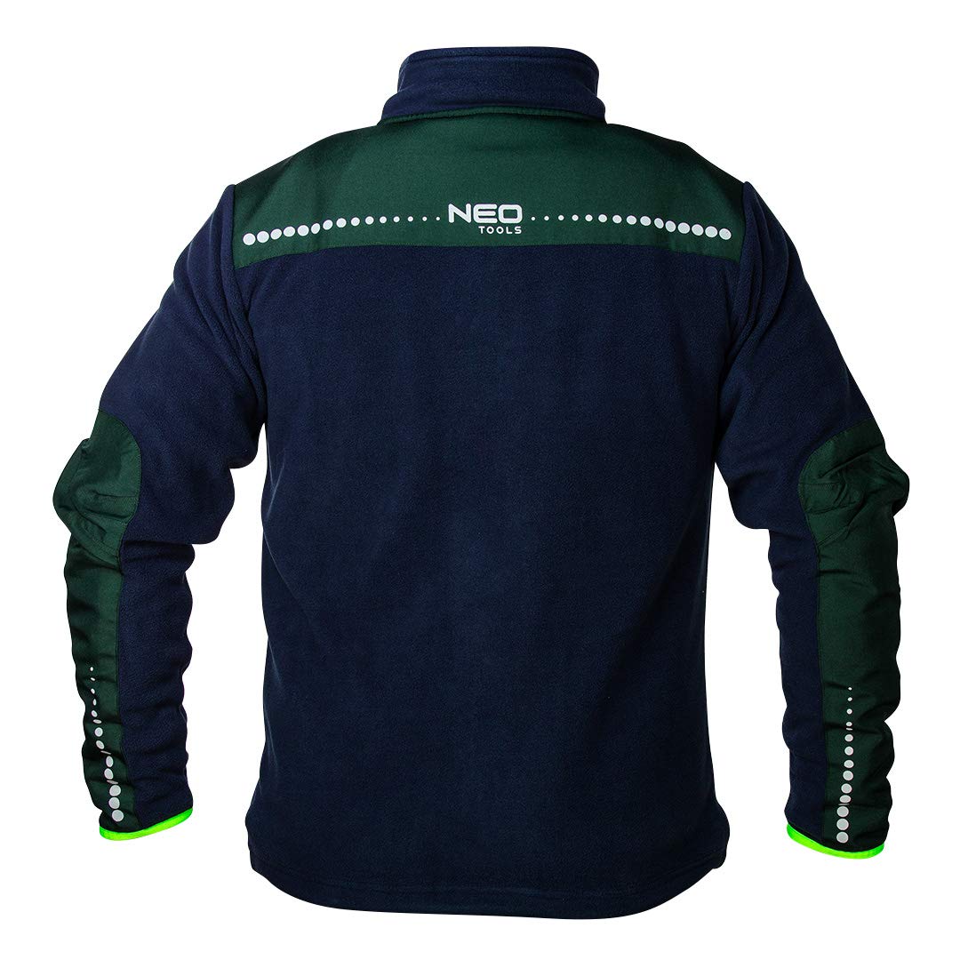 NEO TOOLS Veste de travail en polaire premium pour hommes, (taille S-3XL) 300 g/m² | ou ensemble avec pantalon de travail et t-shirt | Éléments réfléchissants, vêtements durables
