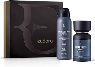 Eudora Kit Dia dos Pais Impression Legend: Eau De Parfum 100ml + Desodorante Antitranspirante Aerossol 125ml + Caixa Presente tamanho P