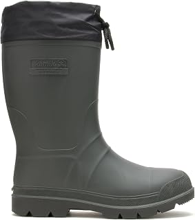 Kamik Forester Men's Insulated Waterproof Rubber Hunting Boots - Slip-Resistant Snow Boots with Removable Liner, Mid-Calf