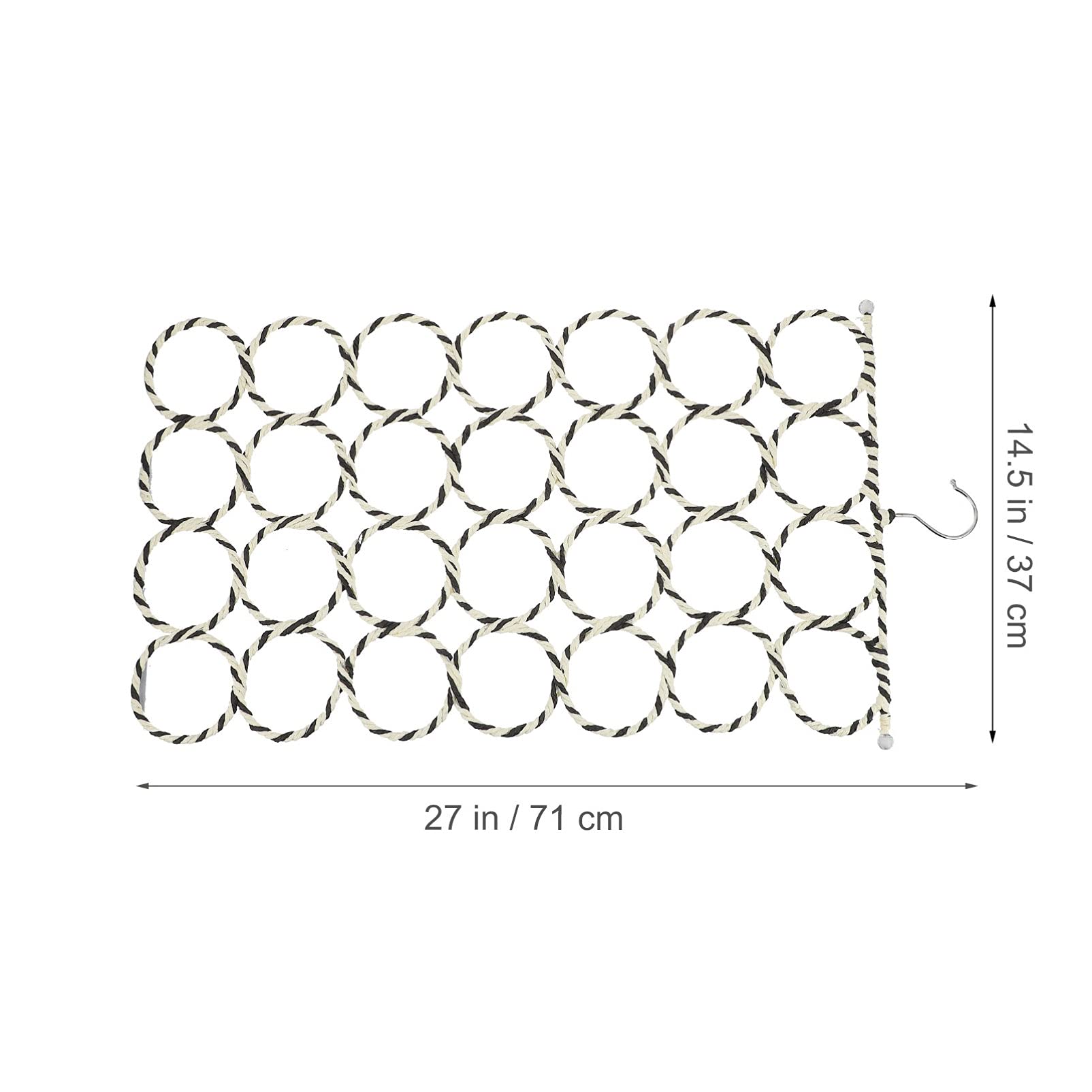 Cabilock Appendino per Sciarpe e Porta Cravatte in Ferro Anello Porta Abiti Multifunzionale Leggero e Resistente Organizer Salvaspazio per Armadio e Stanza