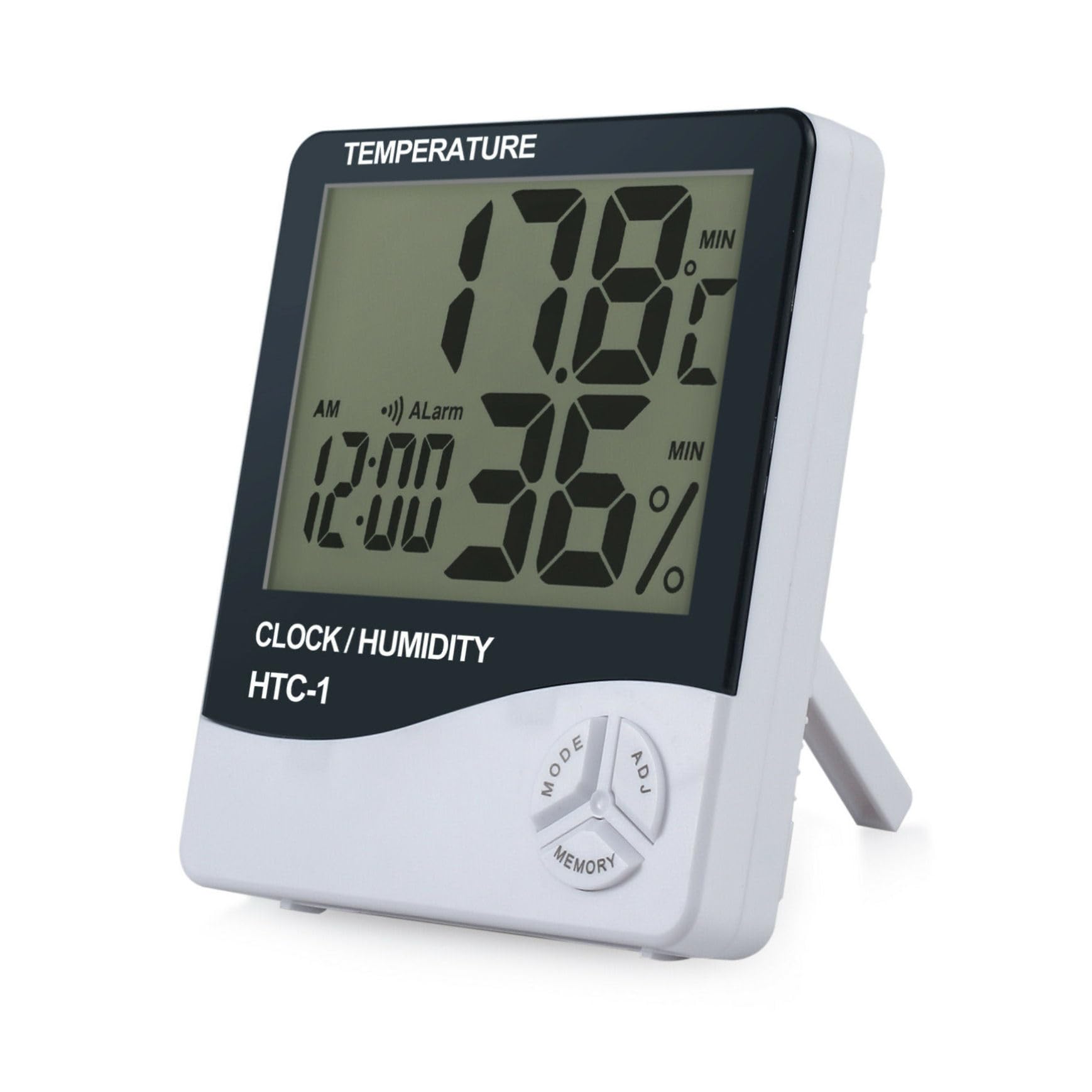 BESPORTBLE 3 Piezas Termómetro Digital Higrómetro Relojes Termómetro Inalámbrico Termómetro Casero Termómetro De Interior Electrónico Reloj De Pared
