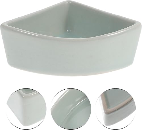 Vista 26 de iplusmile Cuenco de cerámica para hámster, blanco, 5