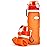 Kemier Collapsible Silicone Water Bottles-750ML,Medical Grade,BPA Free Travel Water Bottle Can Roll Up,26oz,Leak Proof Foldable Sports & Outdoor Water Bottles