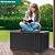 YITAHOME 90 Gallon Large Deck Box, Double-Wall Resin Outdoor Storage Boxes, Deck Storage for Patio Furniture, Cushions, Pool Float, Garden Tools, Lockable & Waterproof (Black)