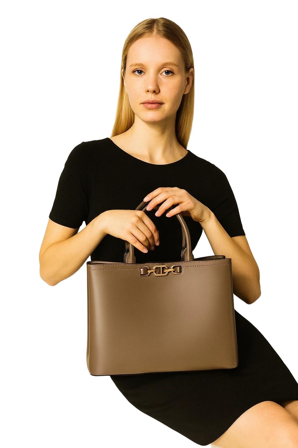 TWINSET Tote media First class Fango