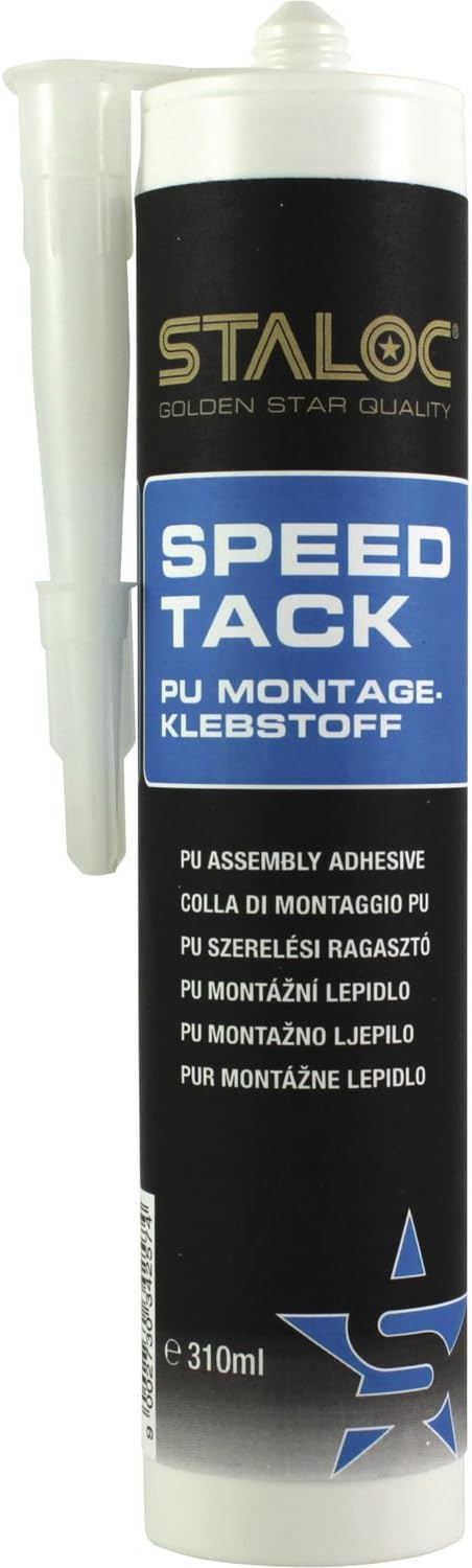 STALOC Speed Tack PU Mounting Adhesive 310 ml Beige Universal Mounting Adhesive Building Adhesive Assembly Adhesive Assembly Power Adhesive