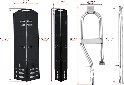 Miniatura 7 de Piezas de repuesto de DGH474CRP para Dyna Glo 5 piezas de repuesto para parrilla de quemadores DGH485CRP DGH474CRN-D DGH483CRP DGH483CRP-D Dyna Glo
