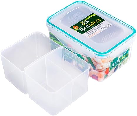 Amazon 仕切付き プラスチック保存容器 電子レンジ 食洗機対応 1 2l汁漏れなしお弁当箱 ピクニック弁当箱 弁当箱 オンライン通販