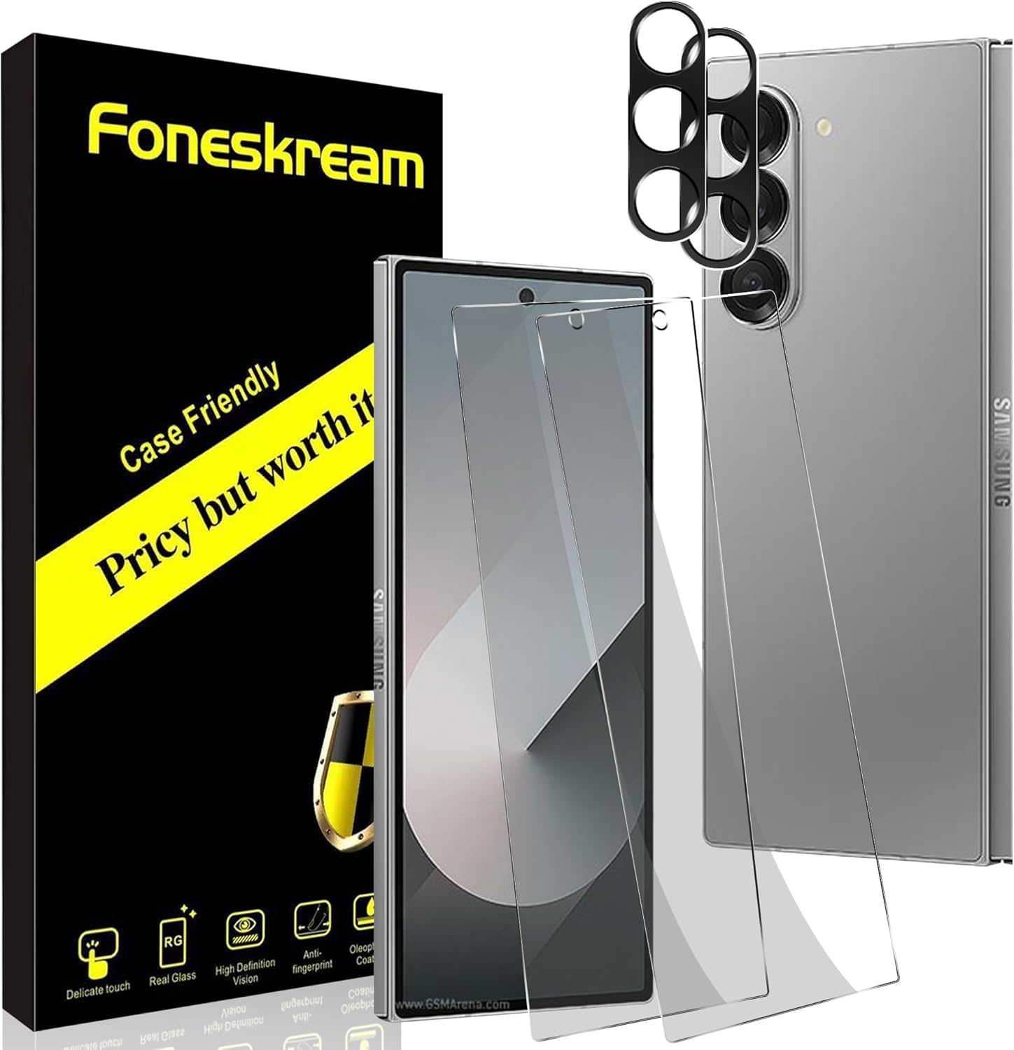 Watch You – (2 Pack) Privacy Screen Protector for Samsung S23 Ultra 5G | Flexible Anti-Spy Privacy Protector Guard for Galaxy S23 Ultra – HD/Easy Application Kit (B0C4CDHGNV) Amazon Price History, Amazon Price Tracker