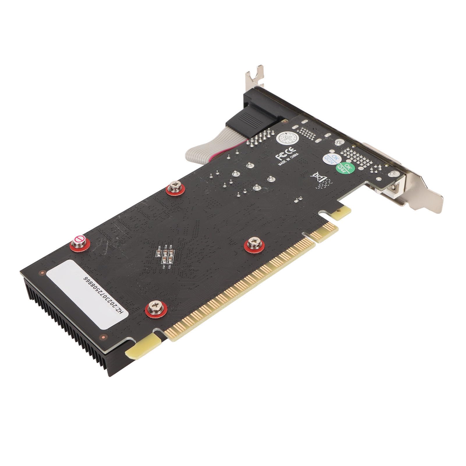 Tarjeta Gráfica de un Ventilador, 48 Sombreadores Unificados Tarjeta Gráfica GDDR3 de 2 GB Plug and Use para Computadora PC