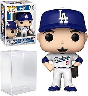 Corey Seager Los Angeles Dodgers Funko POP #65 (Includes Compatible Plastic Pop Box Protector Case)