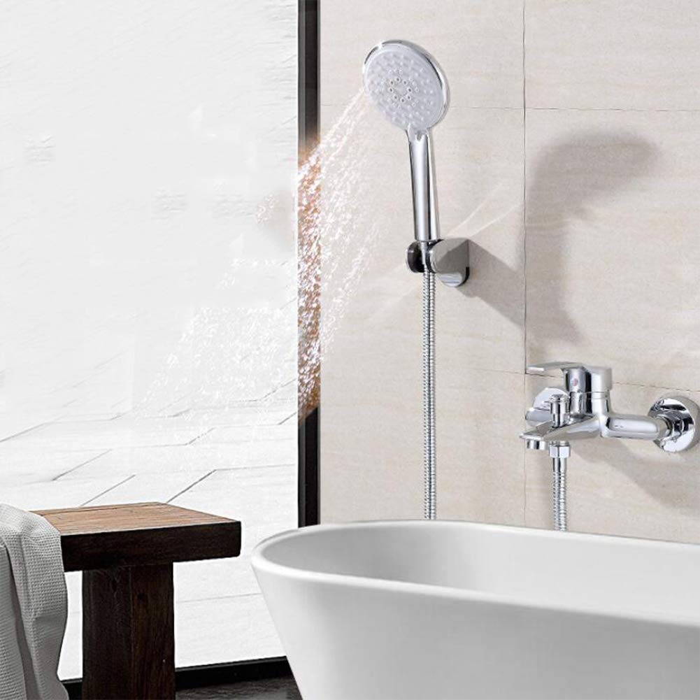 Moderno rubinetto miscelatore per vasca da bagno con doccia a mano e kit monocomando da 1,5 m tubo e supporto adatto per vasca da bagno e doccia.