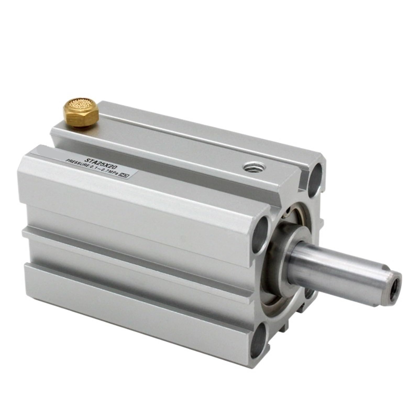 Vérin compact simple effet STA63 à ressort de traction intégré