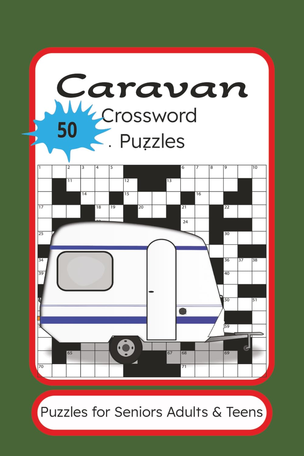 Caravan 50 Crossword Puzzles: Crossword Puzzles about Caravans, outdoors, wildlife | 6x9 inches 100+ pages | 50 puzzles with answers | Caravan Gift Idea