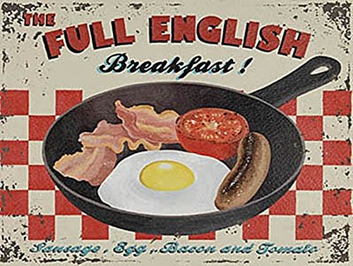 Original Metal Signs Full English - Cartel de Metal (40 x 30 cm)
