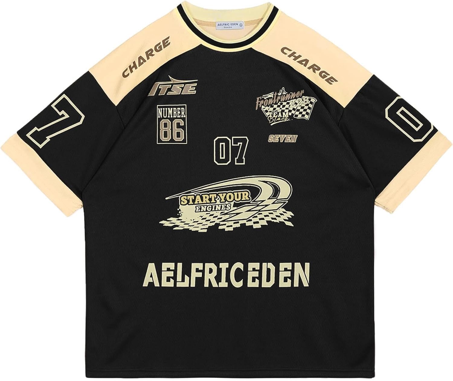 Aelfric Eden 90s Oversized T Shirts Unisex Graphic Jersey Printed Casual Tees Streetwear Vintage Summer Top Tshirt