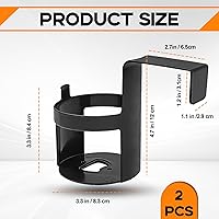 Vista 2 de 2-Pack Car Cup Holder, Waterproof and Durable, Portable Multifunction Automotive Cup Storage Accessories, Universal for Most Cars, Shockproof