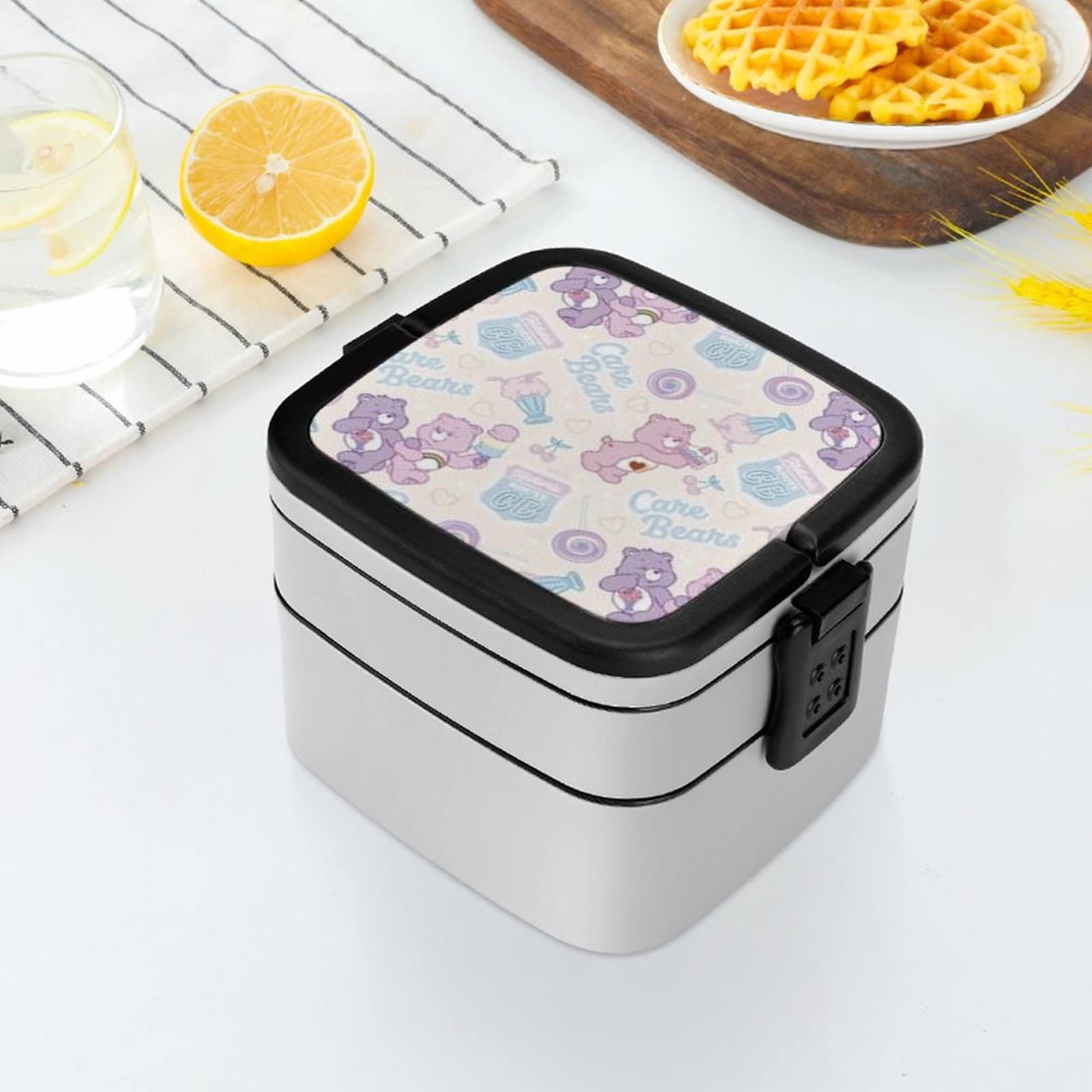 希少 ケアベア ランチボックス おかずがつぶれにくい 抗菌ふわっと弁当箱 1段/530ml Care