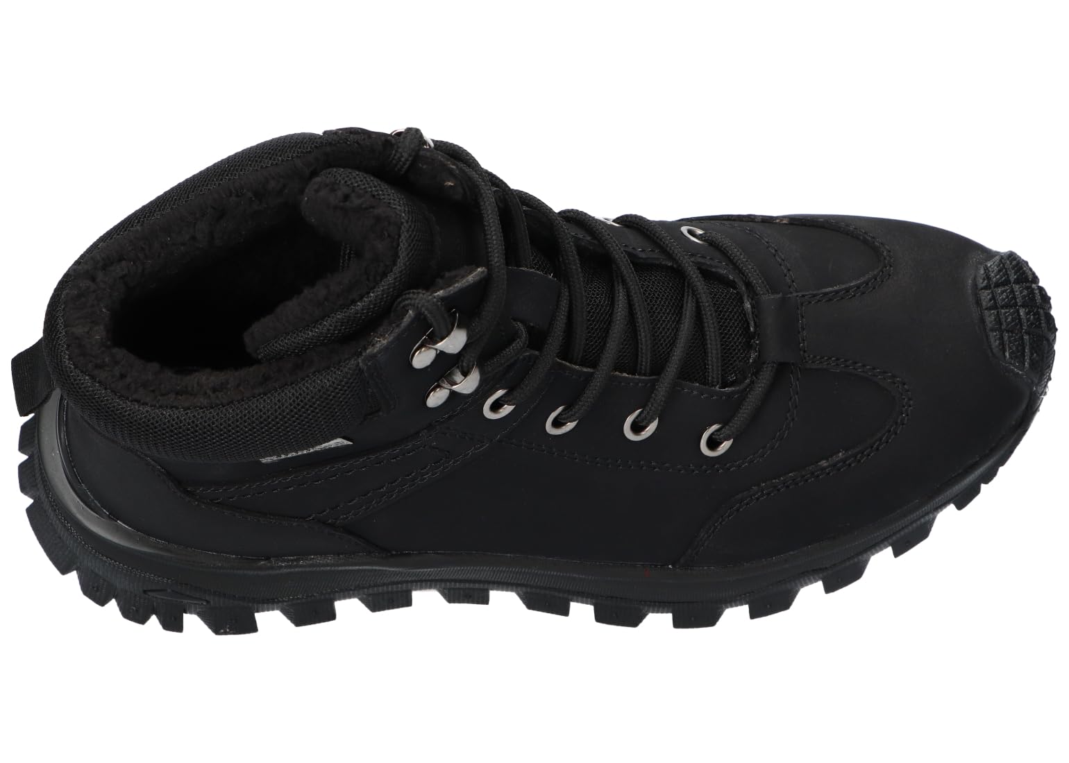 CY158 OCIEPLANE TREKKINGI TRAPERY BUTY ZIMOWE SKÓRZANE BK 37