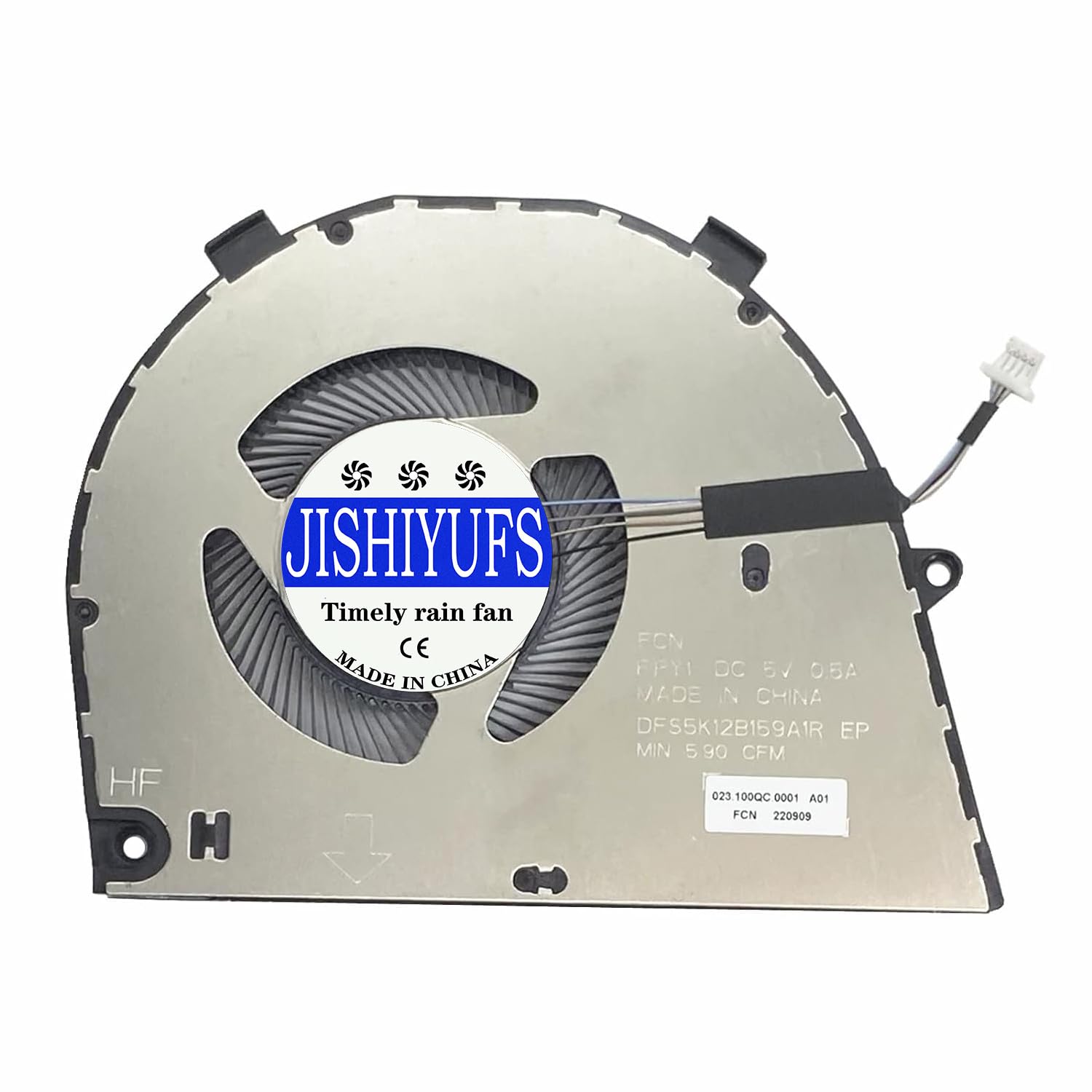 Nowy wentylator procesora do Dell Inspiron 16 5620 5625 Inspiron 7620 2-w-1 Vostro 16-5620 5625 FPAB DFS5K12B159A1R 0T8R2T DC5V(uwaga: nie kompatybilny z Inspiron 16 5620 GeForce RTX 20 Seria 050