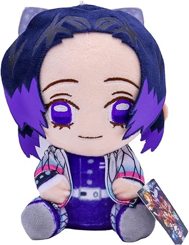 WATERPUR Peluche de anime Nezuko de 8 pulgadas de Tanjiro Zenitsu Inosuke Rengoku Shinobu Tomioka Giyuu Kawaii figura de dibujos animados lindos