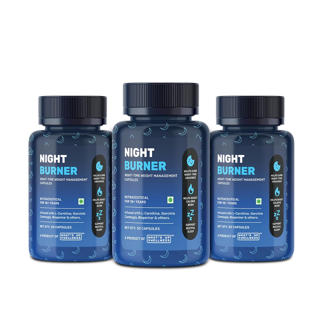 What’s Up Wellness Night Burner Capsules | Burn Fat During Sleep | Curb Night Cravings, Reduce Stress & Improve Sleep | 90 Capsules-image-29