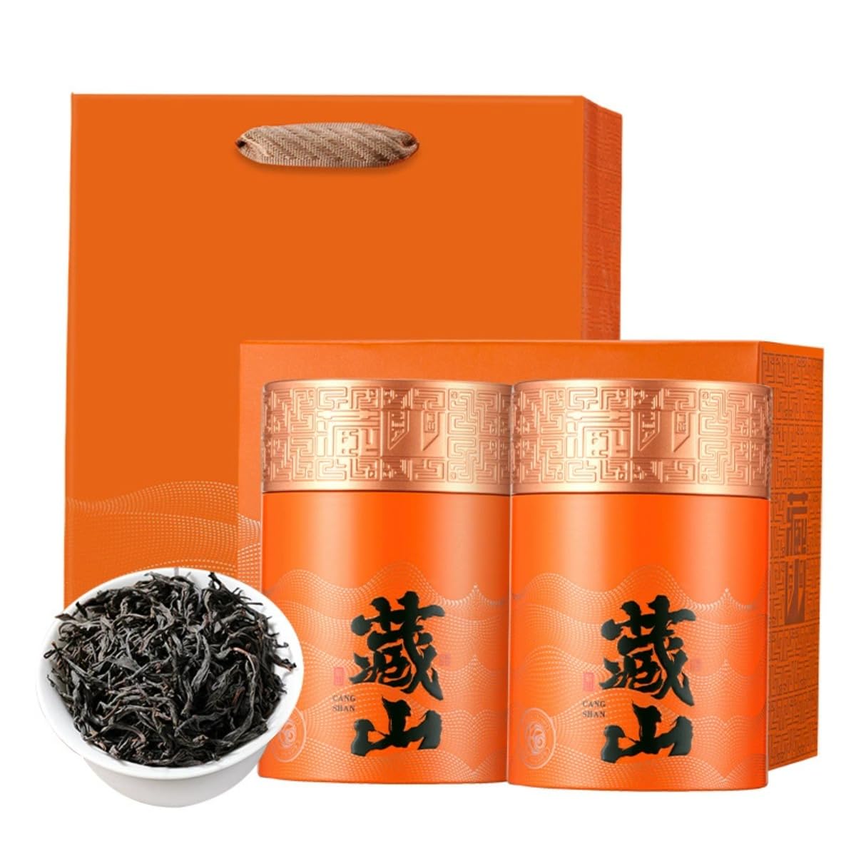 Set Regalo Premium 150g * 2/10,58oz | Tè Nero Lapsang Souchong | Tè in Foglie Sciolte | Aroma Ricco | Ottimo Regalo Per Gli Amanti Del Tè (B-300g / 10,58oz)