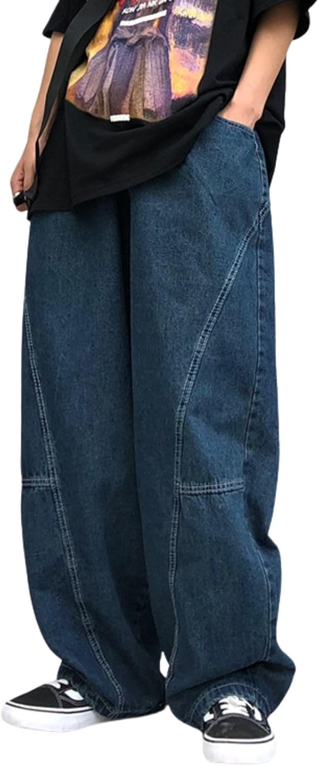 Baggy Jeans for Woman Men High Waisted Barrel Leg Jeans Casual Loose Denim Pants Streetwear Clothes