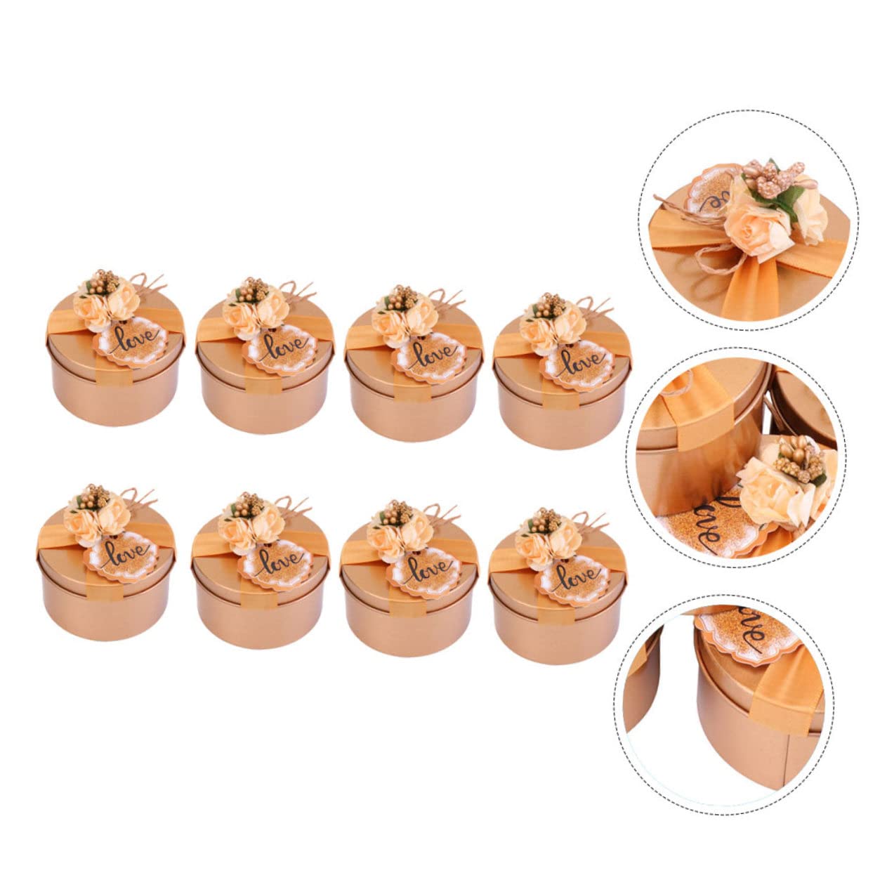 Healeved 8pezzi Scatole Per Matrimonio Da Scatoline Eleganti Per Confetti e Piccole Decorazioni Color Per Feste e Compleanni