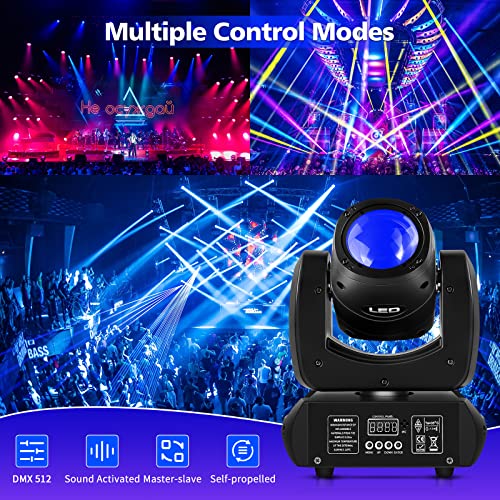 120W LED Moving head, Cabeça móvel luz giratória de DJ com 18 prismas 7 gobos e iluminação de palco