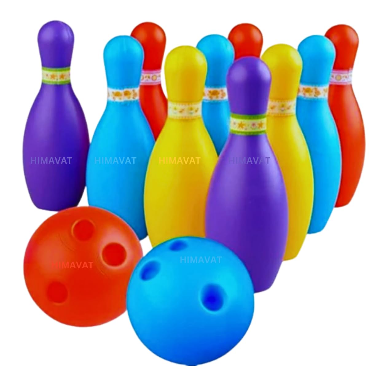 HIMAVAT Plastic Bowling Game Set for Kids with 10 Pin 2 Balls Game Sports Toys Gift for Baby Boys & Girls (Age 2, 6 Years), Multi Colour (B0D9BZTH5T) Amazon Price History, Amazon Price Tracker