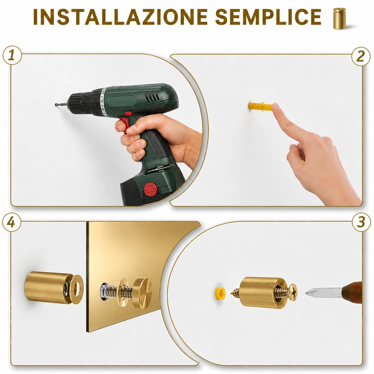 Plaque en laiton personnalisée gravée – Plaque professionnelle pour bureau, porte, bureau et maison – Finition bronze mat premium – Personnalisable avec nom, logo et texte – Fabriquée en Italie