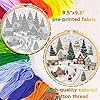 Kalaxy47 Christmas Embroidery Kit for Beginners with Snow Valley, All-in-One DIY Starter Set Includes Stamped Fabric, Hoop & Threads for Adults, Ideal Home Decor & Holiday Gift #2