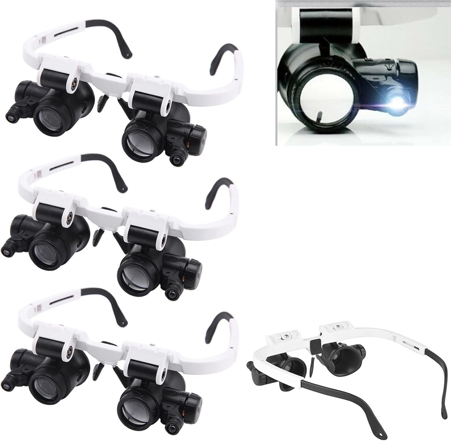 Keilini LED Glasses Magnifier, Dotmalls LED Glasses