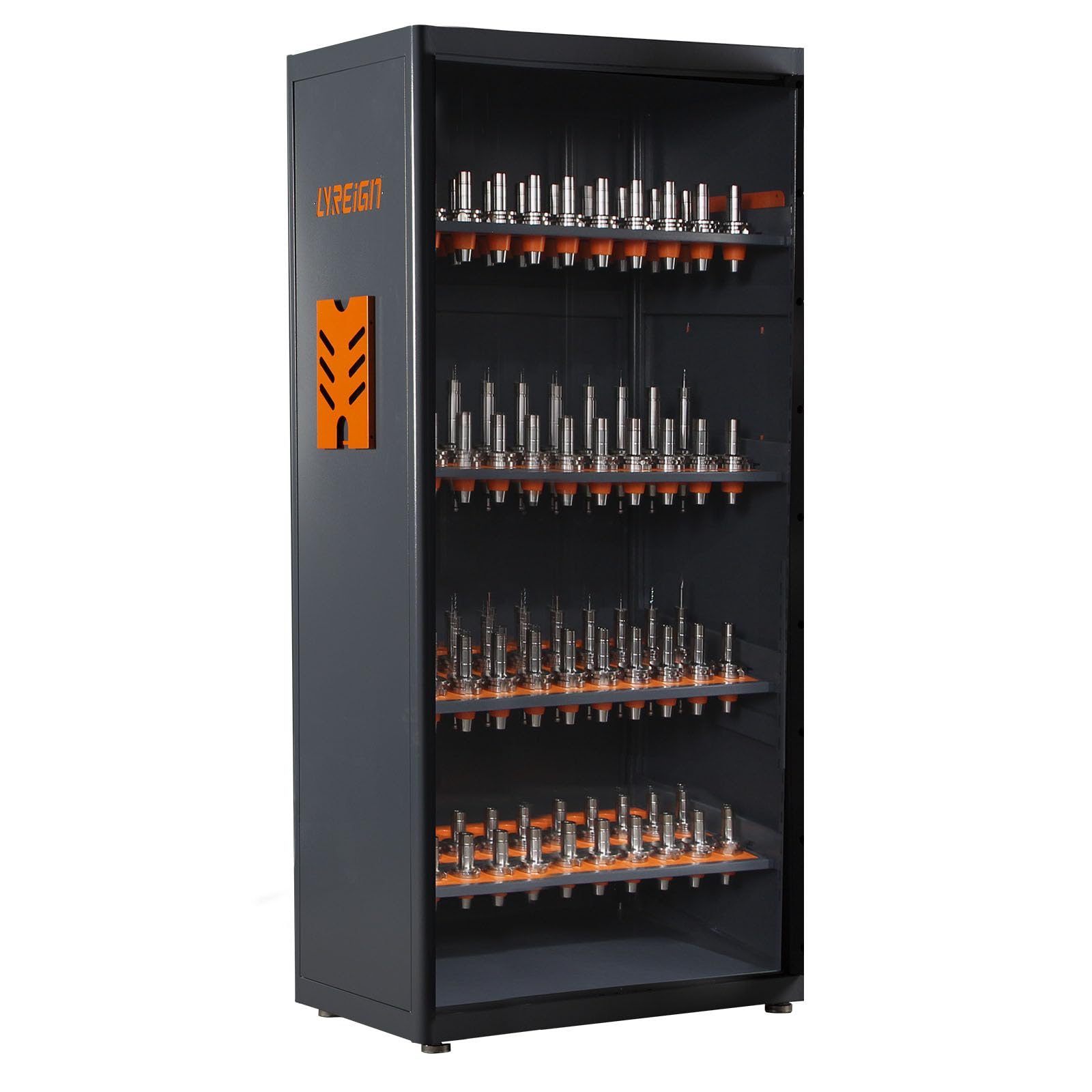LYREIGN Large Capacity CNC Tool Storage Cabinet, Multi-Purpose CNC Tool Holder Station Rack, CNC Tool Storage Rack Organizers for Warehouse Workshop