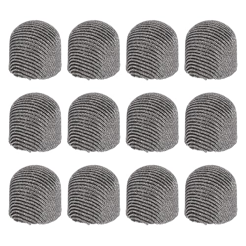 PATIKIL Puntas De Estilógrafo De Reemplazo De 8 mm (0.31'), 12 Piezas De Malla Conductora De Fibra para Lápices para Teléfonos Móviles Computadoras Tabletas De Dibujo, Gris