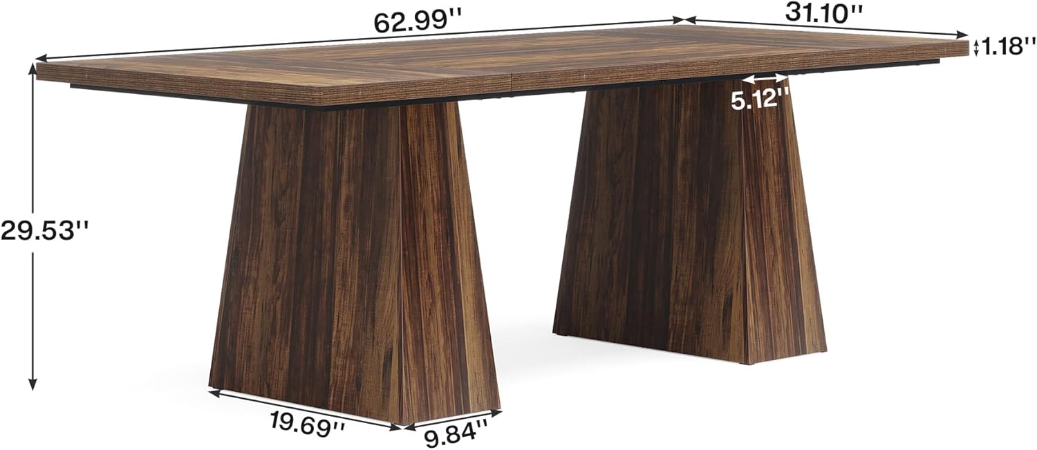 Tribesigns 63-Inch Executive Desk for Home Office