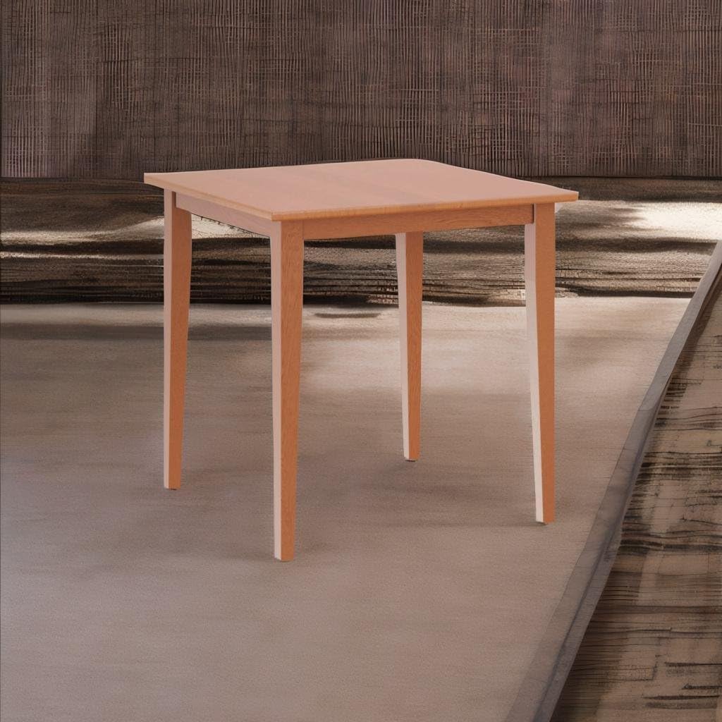 Ergode Wood Groveland Square Dining Table - Compact & Functional Furniture for Small Spaces - Light Oak Finish - Easy Assembly - 29.53" W x 29.53" D x 29.13" H